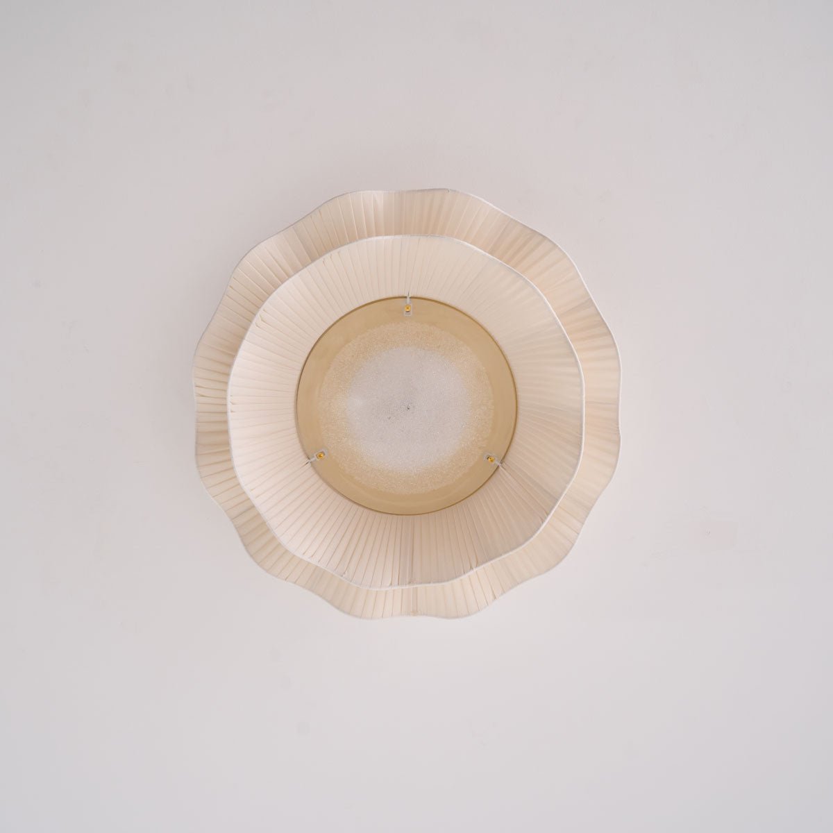 Ceiling Light Fabric Shade Integrated LED 50.0 cm Beige Bedroom Hallway Dimmable Flush Mount Indoor Lighting | Thomler