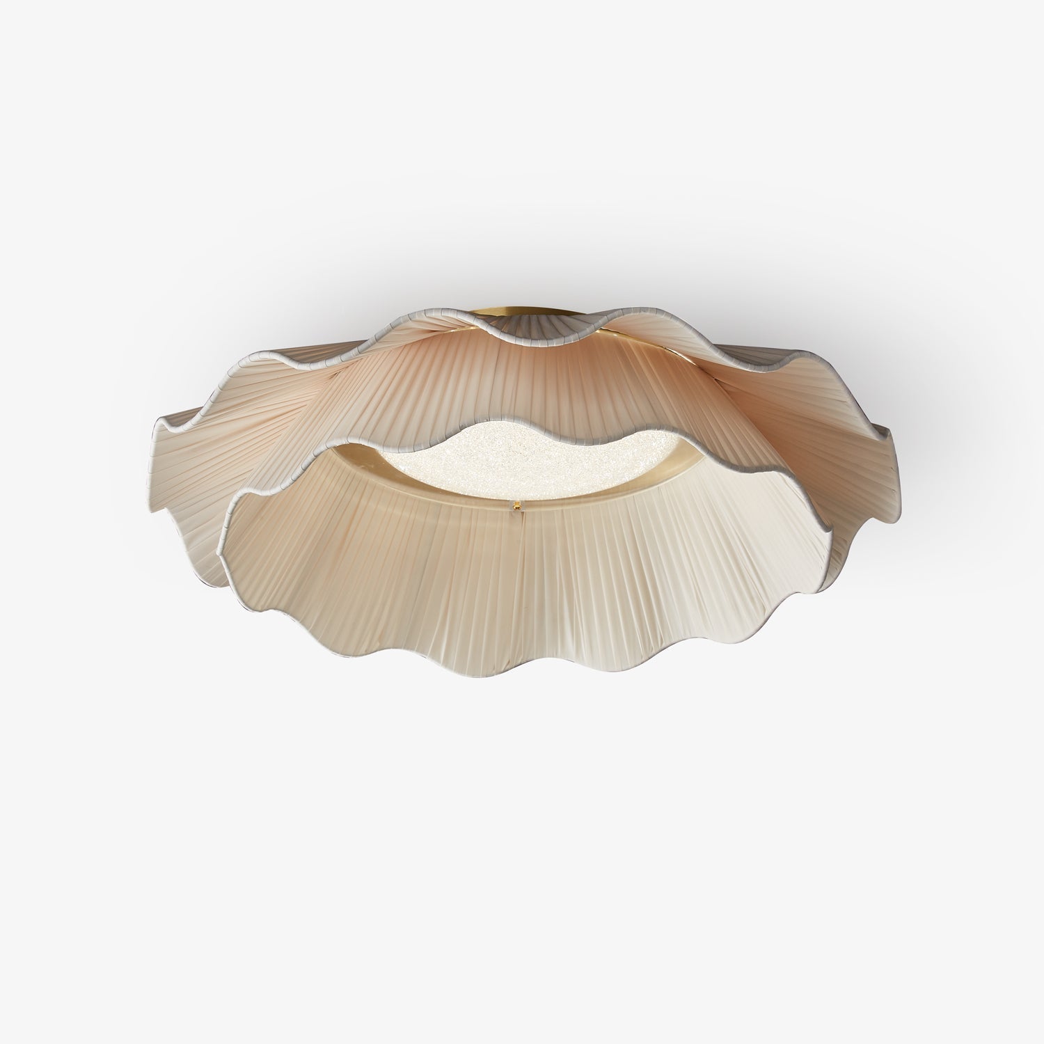 Ceiling Light Fabric Shade Integrated LED 50.0 cm Beige Bedroom Hallway Dimmable Flush Mount Indoor Lighting | Thomler