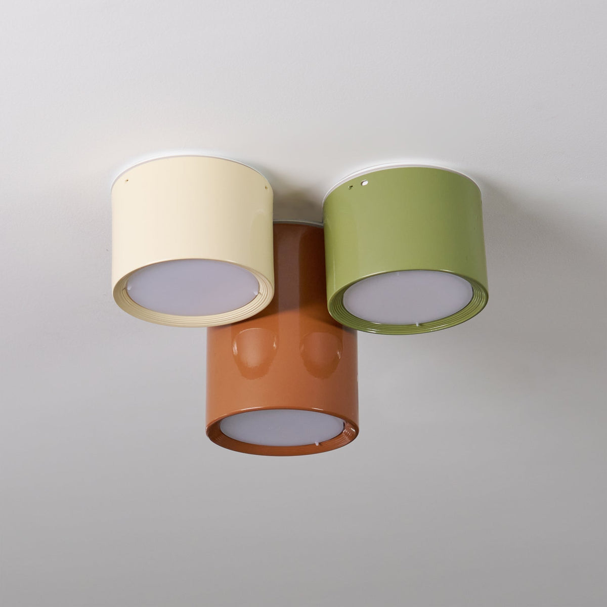 Minimalist Flush Mount LED Ceiling Light with Colorful Acrylic Shade for Bedroom, Hallway & Kids' Room | Thomler