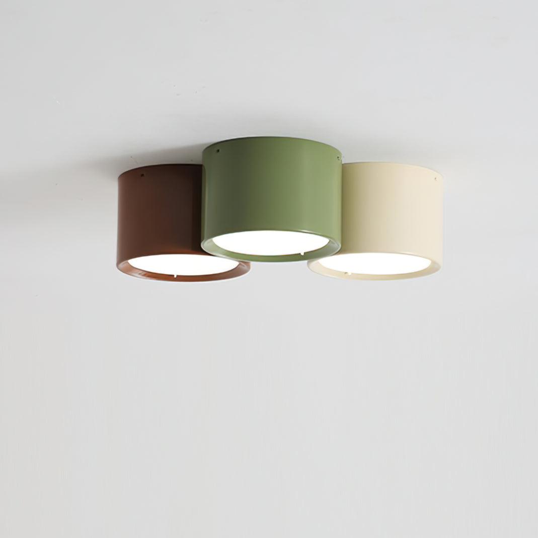 Minimalist Flush Mount LED Ceiling Light with Colorful Acrylic Shade for Bedroom, Hallway & Kids' Room | Thomler
