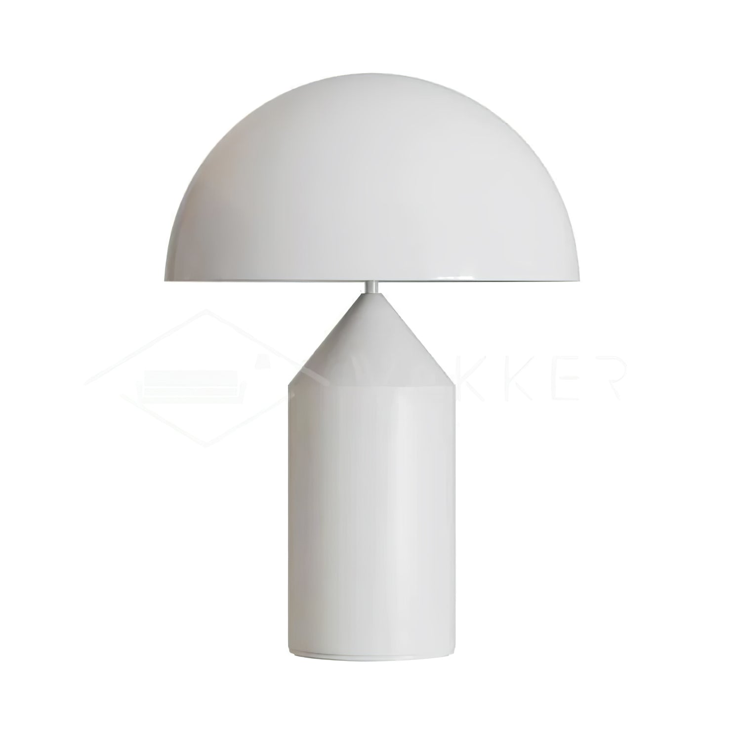 Geometric Table Lamp 13.8 in Metal Modern Bedroom Living Room Ambient Light Sculptural Design | Thomler