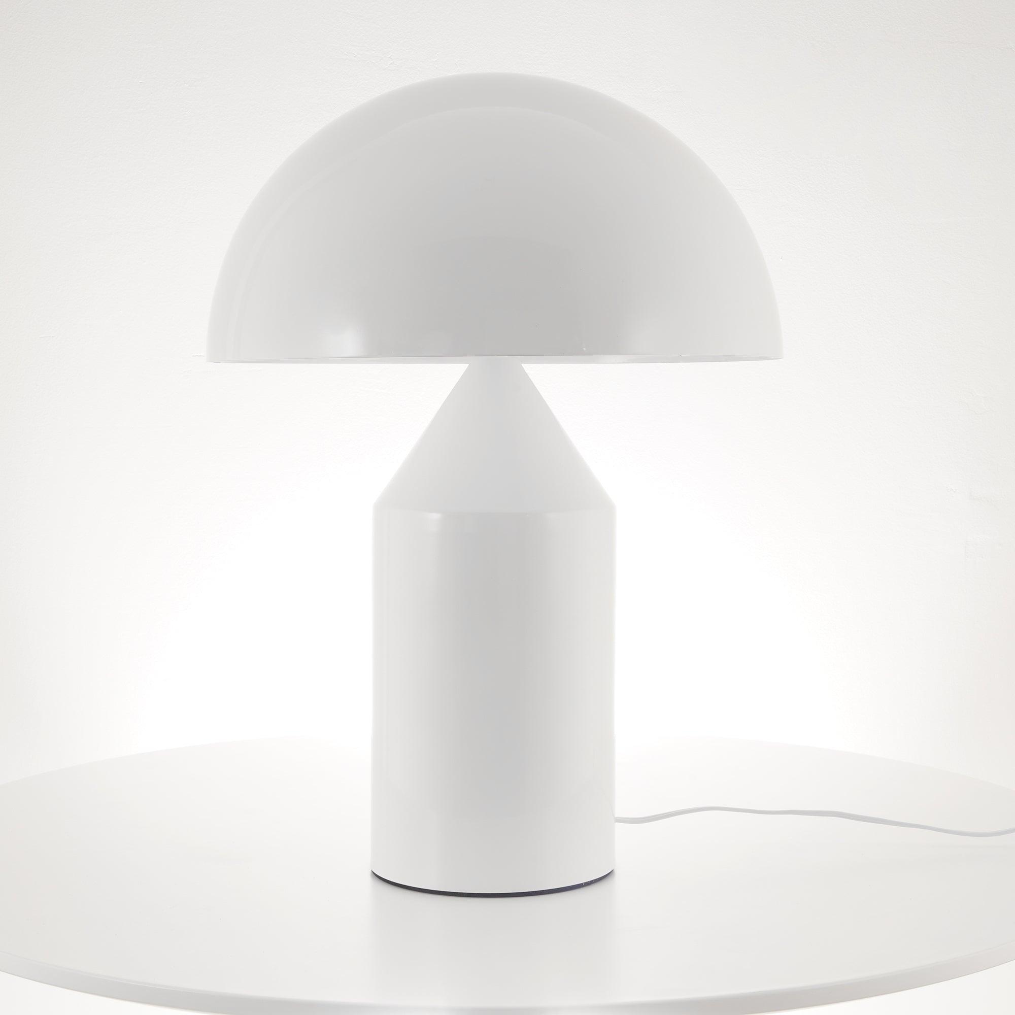 Geometric Table Lamp 13.8 in Metal Modern Bedroom Living Room Ambient Light Sculptural Design | Thomler