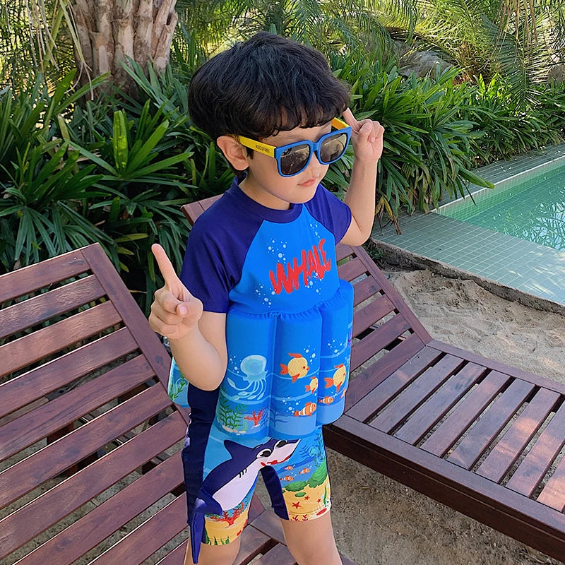 Kids Buoyancy Swimsuit with Adjustable Straps for Pool & Beach Safety – Ages 2-6 Years, Neoprene Float Vest for Toddlers Learning to Swim | Thomler
