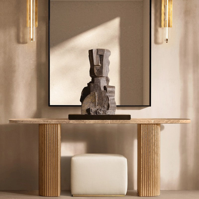 Crystal Wall Sconce Light Fixture with Brass Finish for Living Room Entryway Bedroom Hallway Dining Room Modern LED Lighting | Thomler