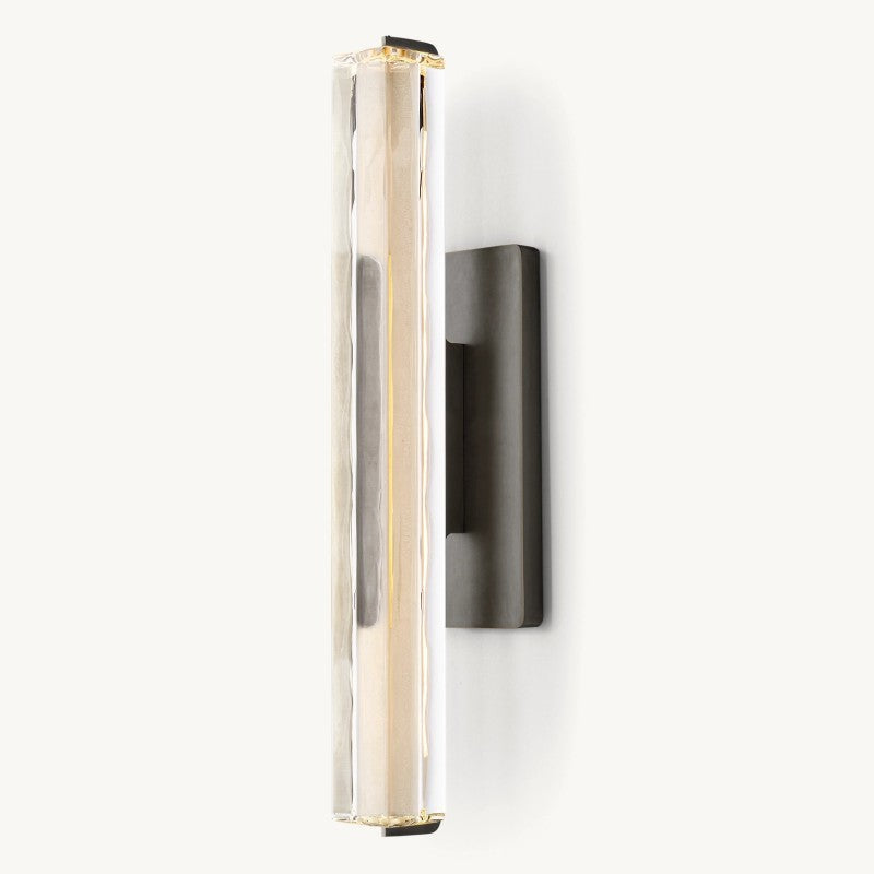 Crystal Wall Sconce Light Fixture with Brass Finish for Living Room Entryway Bedroom Hallway Dining Room Modern LED Lighting | Thomler