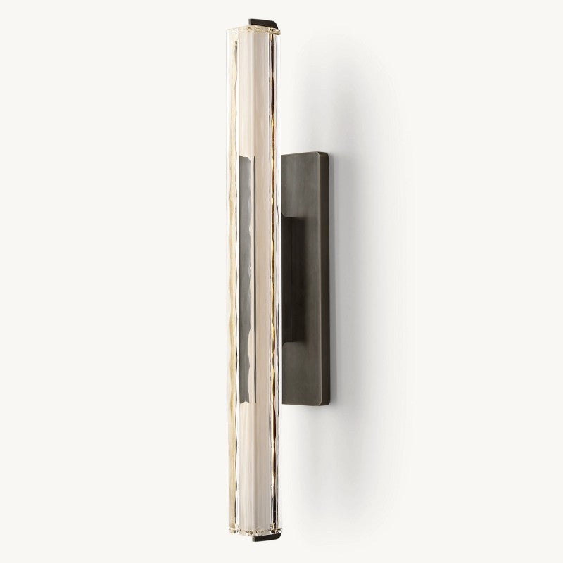Crystal Wall Sconce Light Fixture with Brass Finish for Living Room Entryway Bedroom Hallway Dining Room Modern LED Lighting | Thomler