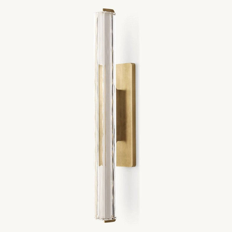 Crystal Wall Sconce Light Fixture with Brass Finish for Living Room Entryway Bedroom Hallway Dining Room Modern LED Lighting | Thomler