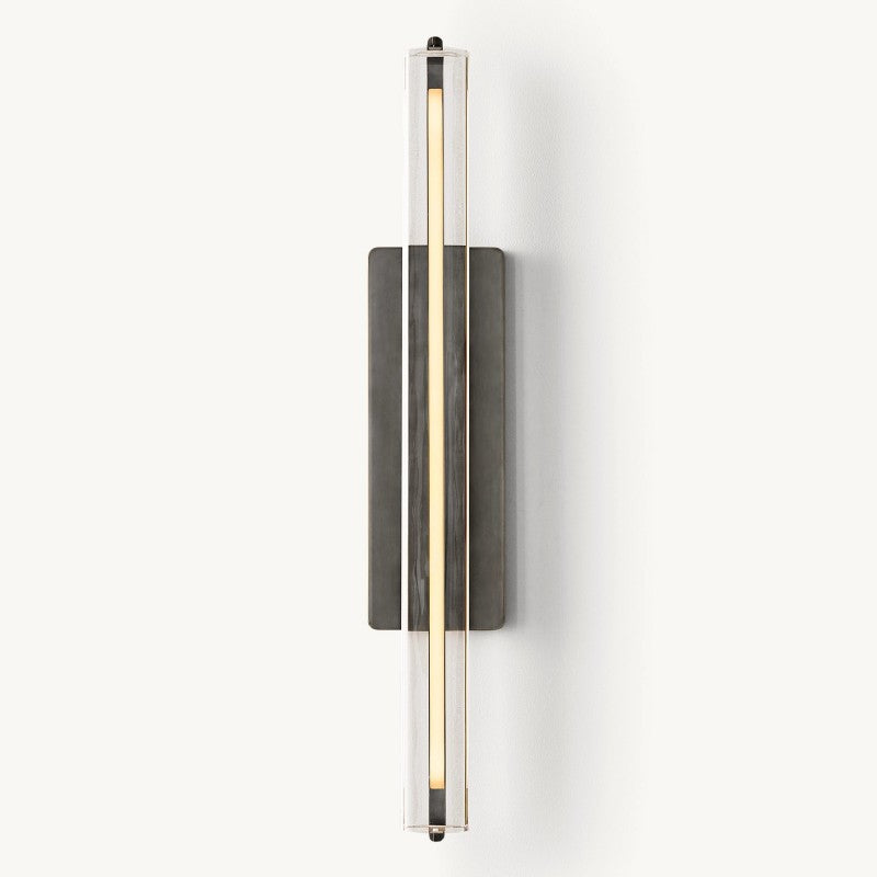 Crystal Wall Sconce Light Fixture with Brass Finish for Living Room Entryway Bedroom Hallway Dining Room Modern LED Lighting | Thomler