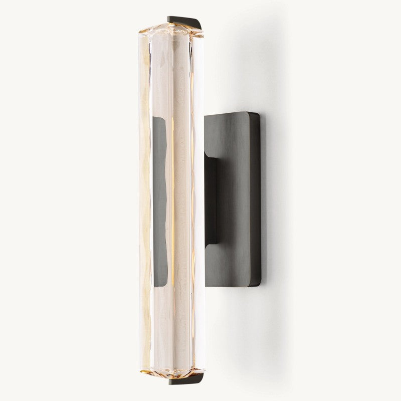 Crystal Wall Sconce Light Fixture with Brass Finish for Living Room Entryway Bedroom Hallway Dining Room Modern LED Lighting | Thomler