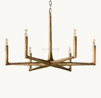Handcrafted Metal Circle Chandelier Statement Lighting for Dining Room & Foyer 36-72 Inch | Thomler