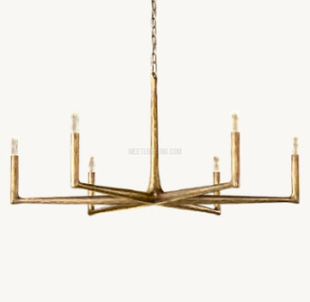 Handcrafted Metal Circle Chandelier Statement Lighting for Dining Room & Foyer 36-72 Inch | Thomler