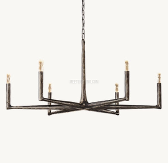 Handcrafted Metal Circle Chandelier Statement Lighting for Dining Room & Foyer 36-72 Inch | Thomler