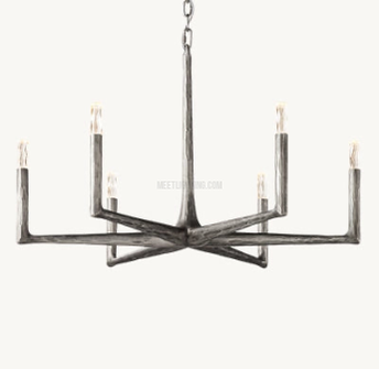 Handcrafted Metal Circle Chandelier Statement Lighting for Dining Room & Foyer 36-72 Inch | Thomler