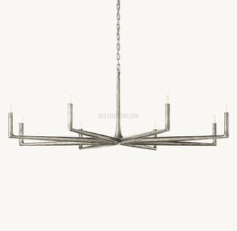 Handcrafted Metal Circle Chandelier Statement Lighting for Dining Room & Foyer 36-72 Inch | Thomler