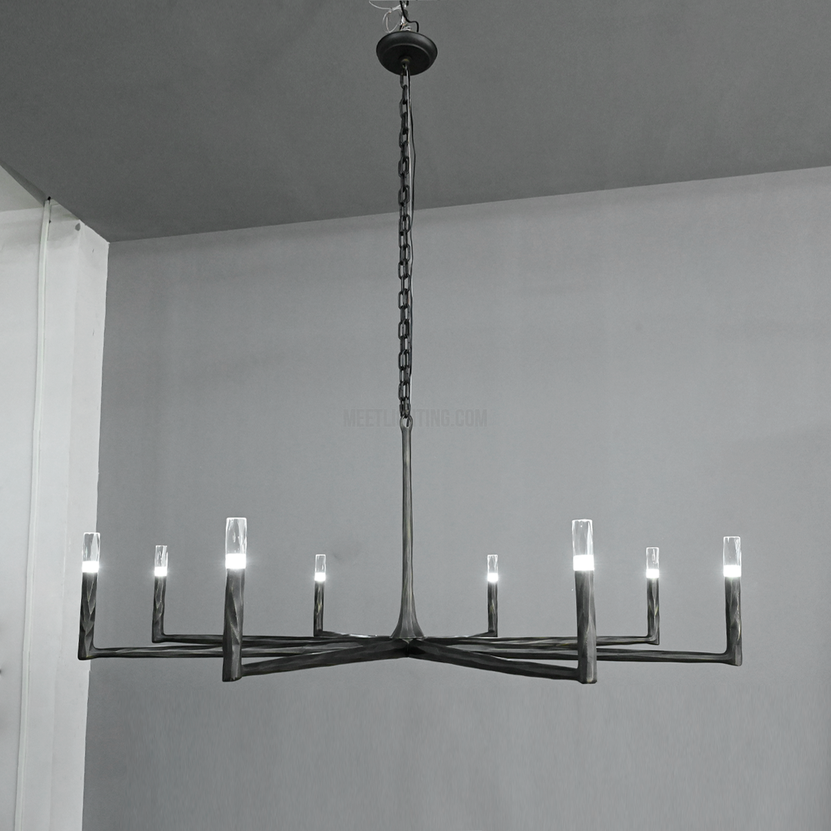 Handcrafted Metal Circle Chandelier Statement Lighting for Dining Room & Foyer 36-72 Inch | Thomler