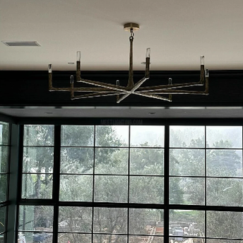 Handcrafted Metal Circle Chandelier Statement Lighting for Dining Room & Foyer 36-72 Inch | Thomler