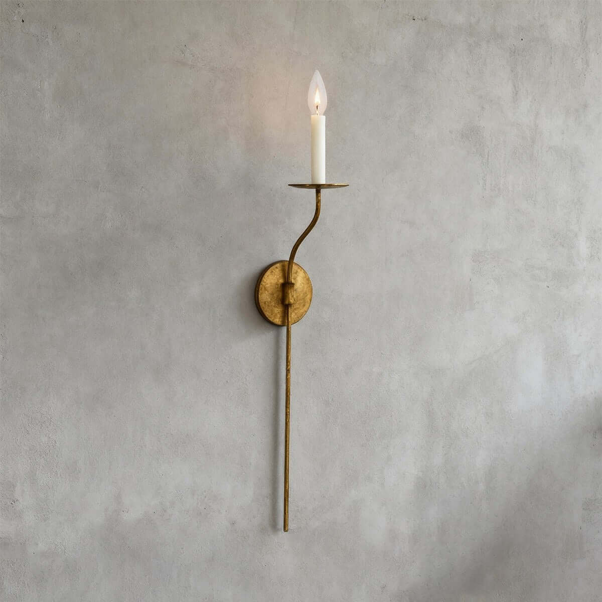 Wall Lamp Brass E14 40W 28.7 in Living Room Hallway Bedside Light Artistic Minimalist Accent | Thomler