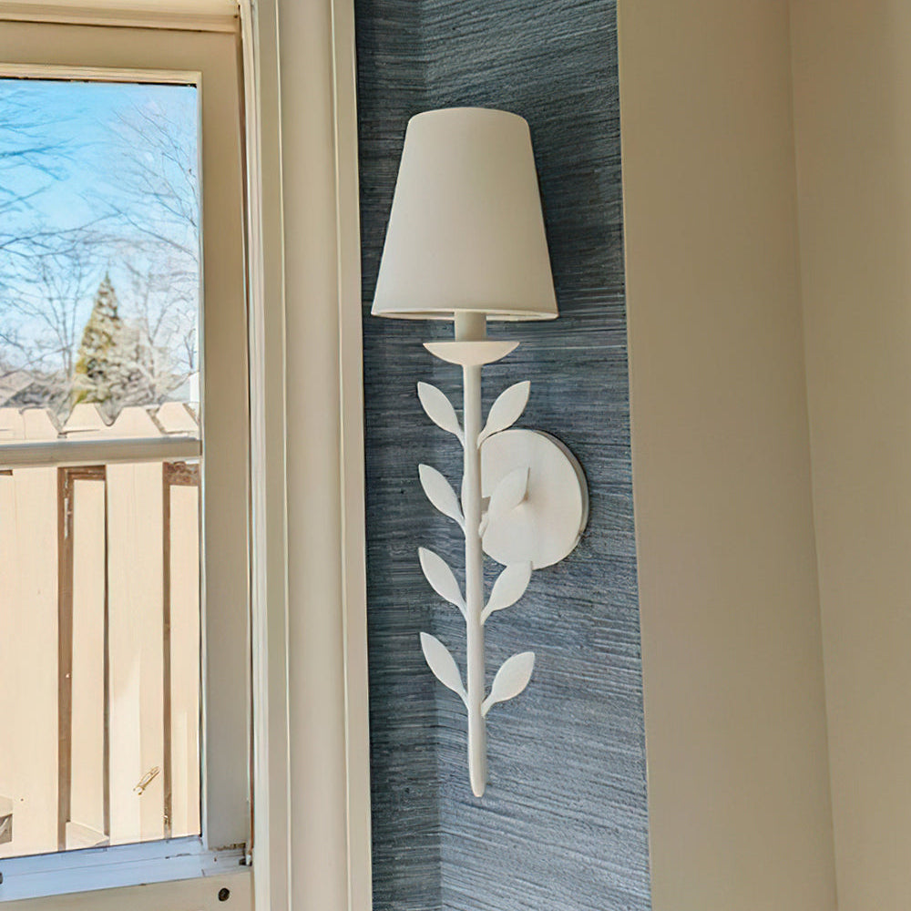 Wall Lamp Brass Fabric Shade 20 in Antique Gold Bathroom Vanity Lighting Sconce Dimmable E14 Indoor Outdoor | Thomler