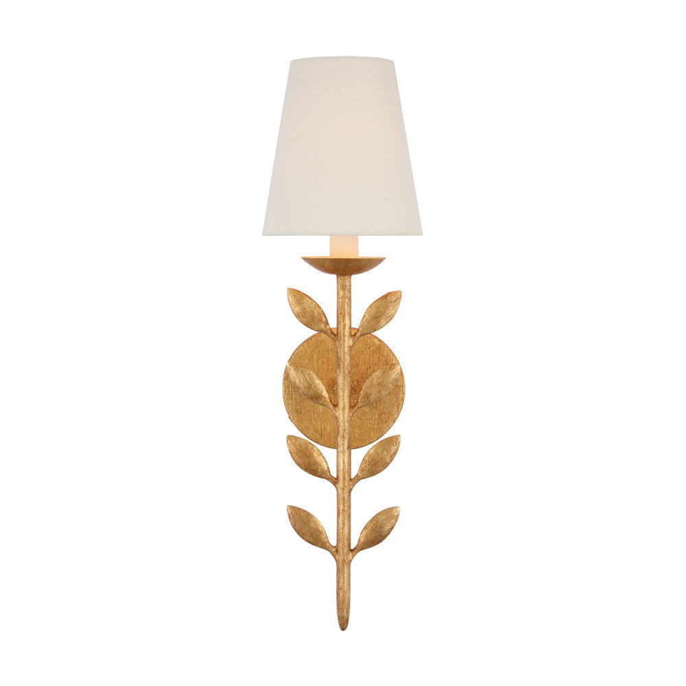 Wall Lamp Brass Fabric Shade 20 in Antique Gold Bathroom Vanity Lighting Sconce Dimmable E14 Indoor Outdoor | Thomler