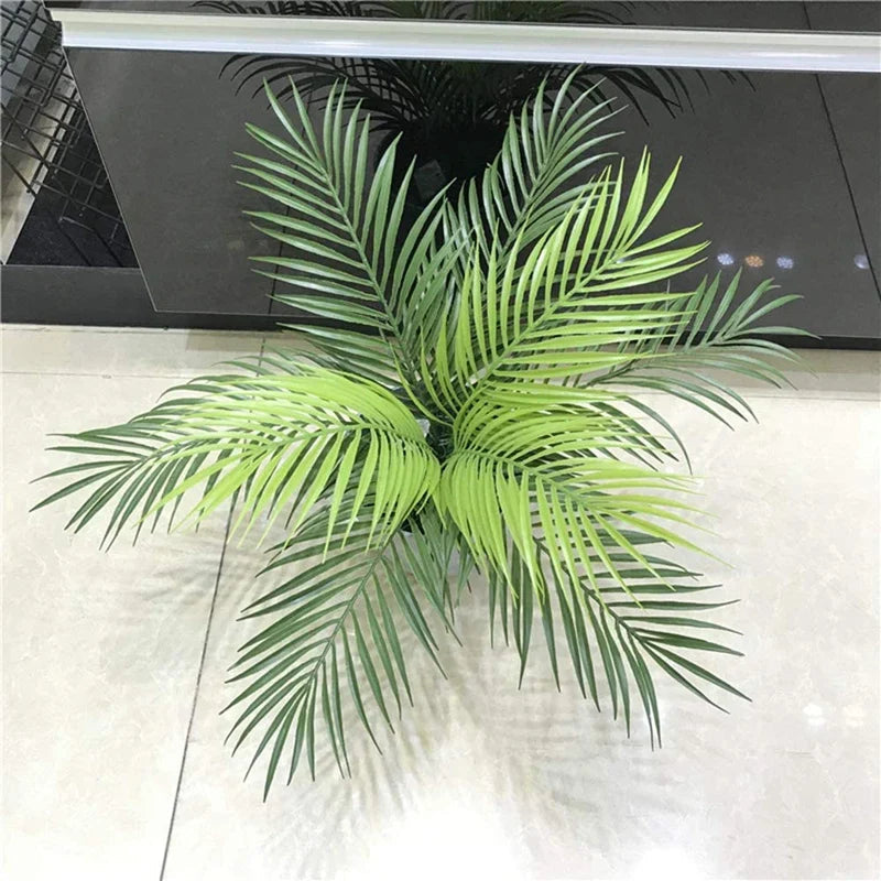 Faux Tropical Palm Fronds – 12-Pack Realistic Greenery for Parties, Crafts & Home Decor | Thomler