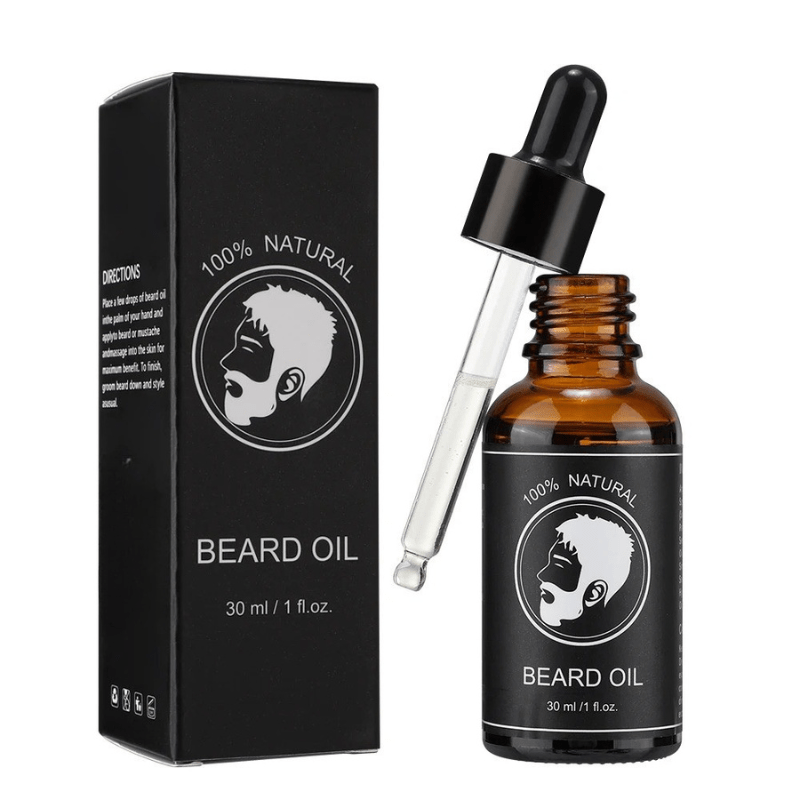 Facial Hair Essentials Kit – Dermaroller, Hydrating Oil & Styling Balm for Men | Thomler