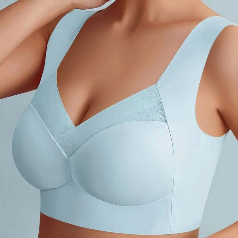 Wireless Lift Bra for Women Seamless Everyday Comfort Support Plus Size Wire-Free Pullover Bralette with Wide Straps | Thomler