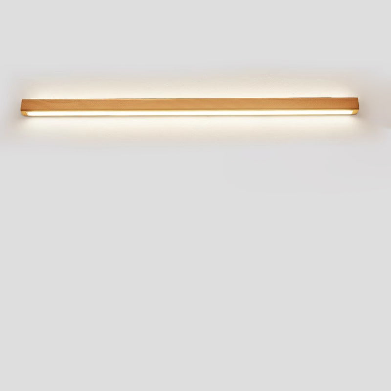 Wall Lamp Wood LED 23.6 in Vanity Bathroom Mirror Linear Modern Lighting Fixture Hardwired Minimalist Cabinet Light | Thomler