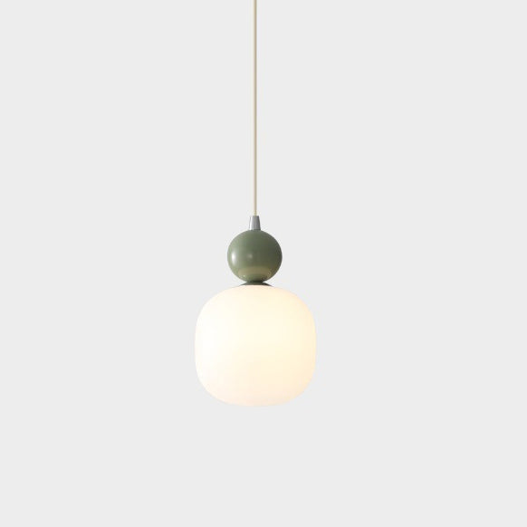 Glass Pendant Light G9 Socket Scandinavian Design Adjustable Cord Resin Frame Modern Ceiling Fixture for Dining Room Bedroom Kitchen | Thomler