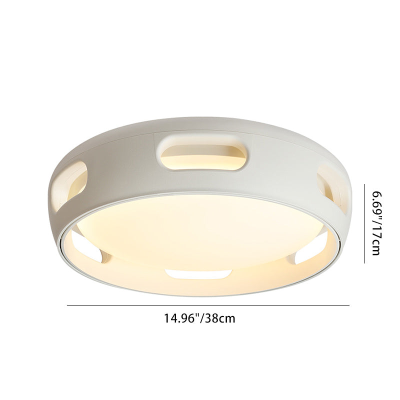 Ceiling Fan Light Acrylic 14.96 in White Nordic Hallway Living Room Bedroom Dimmable LED Remote Control | Thomler