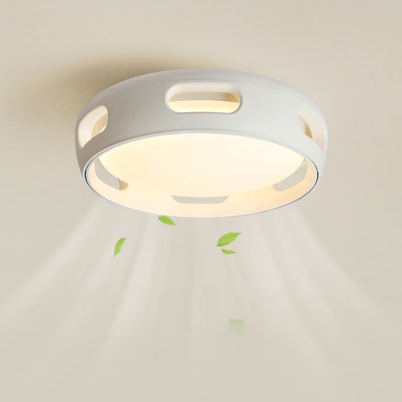 Ceiling Fan Light Acrylic 14.96 in White Nordic Hallway Living Room Bedroom Dimmable LED Remote Control | Thomler