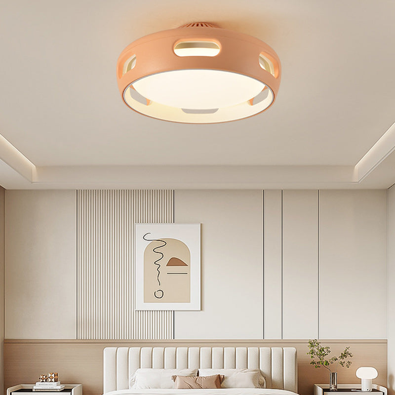 Ceiling Fan Light Acrylic 14.96 in White Nordic Hallway Living Room Bedroom Dimmable LED Remote Control | Thomler
