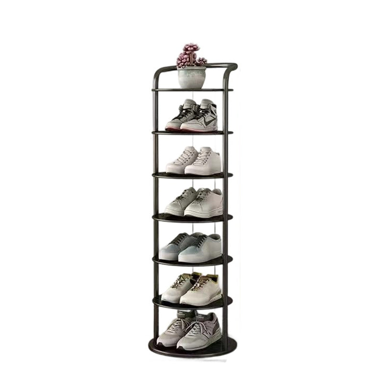 Metal Shoe Rack Tower – Vertical Round Organizer for Entryway & Closet – 5 to 8 Tier Storage | Thomler