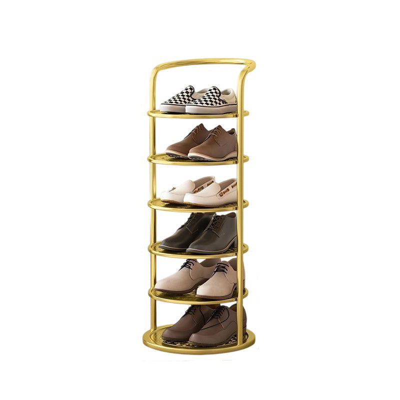 Metal Shoe Rack Tower – Vertical Round Organizer for Entryway & Closet – 5 to 8 Tier Storage | Thomler