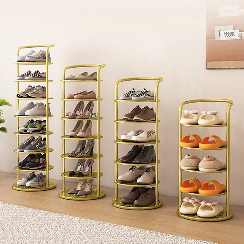 Metal Shoe Rack Tower – Vertical Round Organizer for Entryway & Closet – 5 to 8 Tier Storage | Thomler