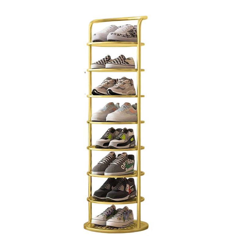 Metal Shoe Rack Tower – Vertical Round Organizer for Entryway & Closet – 5 to 8 Tier Storage | Thomler