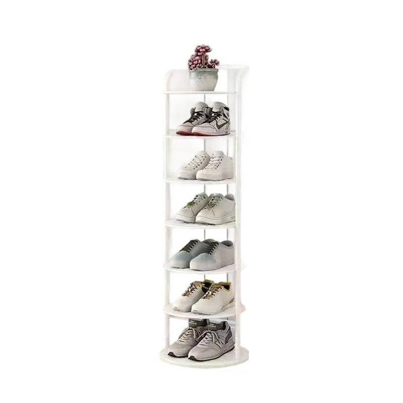 Metal Shoe Rack Tower – Vertical Round Organizer for Entryway & Closet – 5 to 8 Tier Storage | Thomler