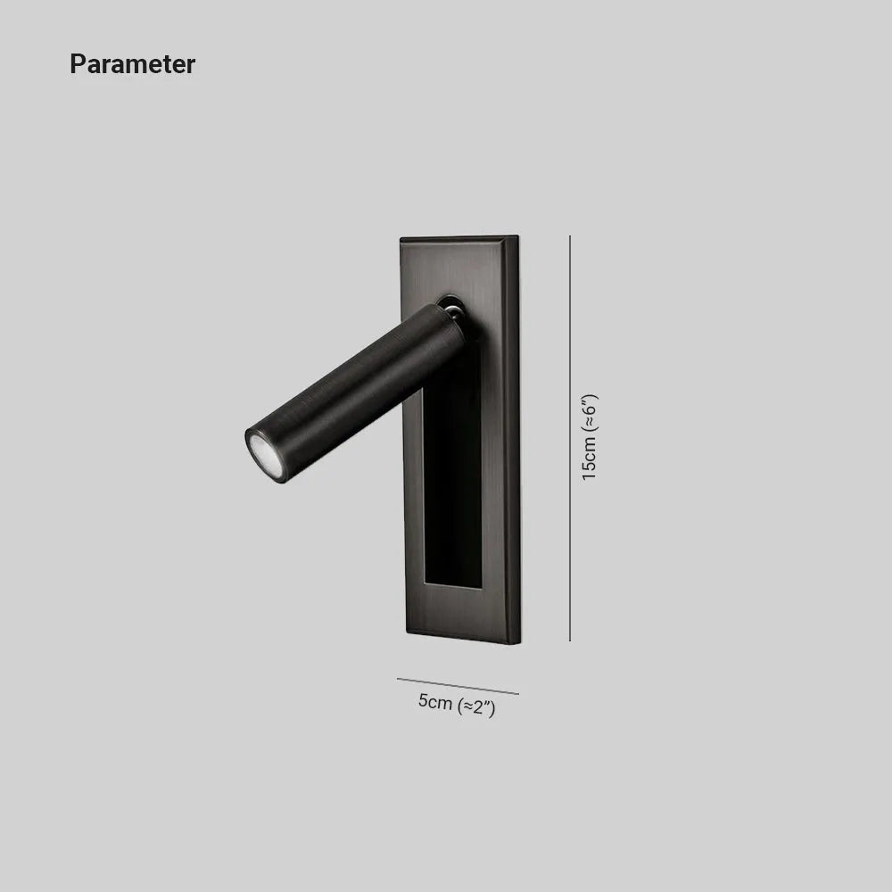 Adjustable Cylinder Wall Sconce with Integrated LED for Bedroom Reading | Thomler