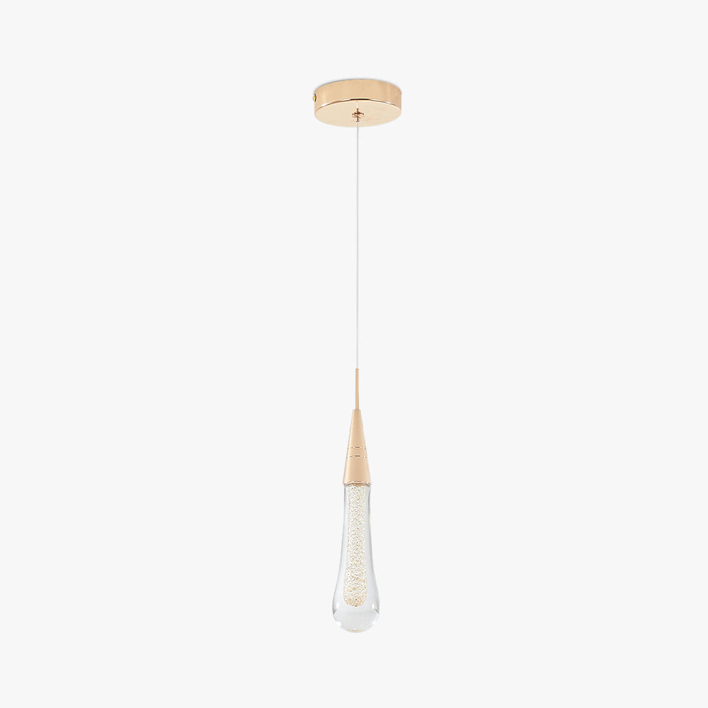 Golden Teardrop Crystal Chandelier for Kitchen and Living Room | Thomler