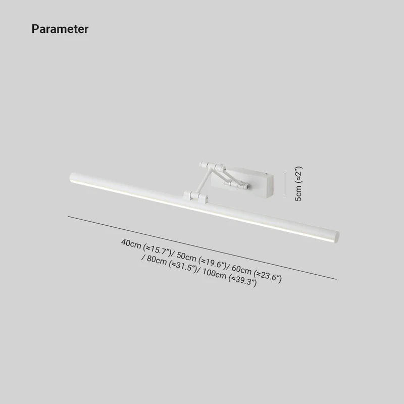 Adjustable Linear Wall Sconce LED Modern Minimalist Indoor Lighting Fixture for Hallway Bedroom Bathroom | Thomler