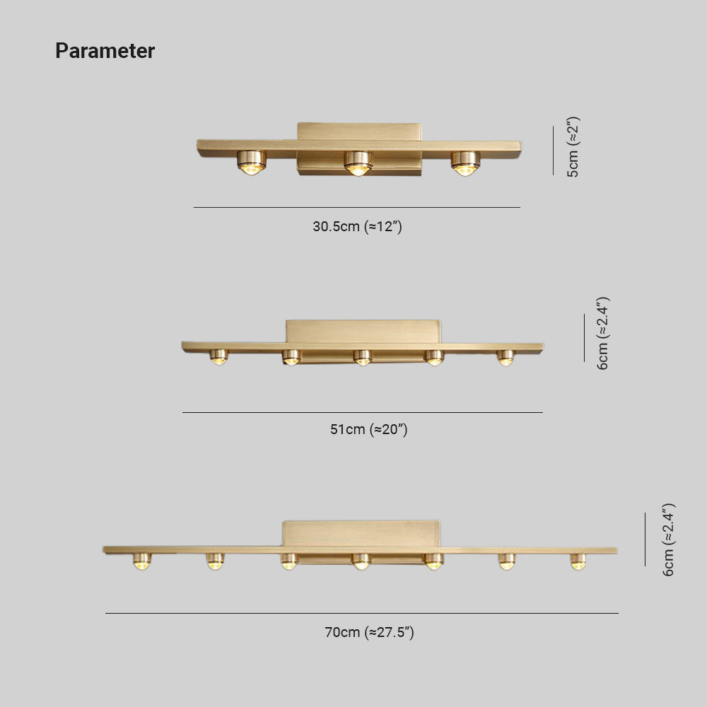 Contemporary Geometric Sconce with Flowing Panels for Vanity & Hallway – 3/5/7 LEDs | Thomler