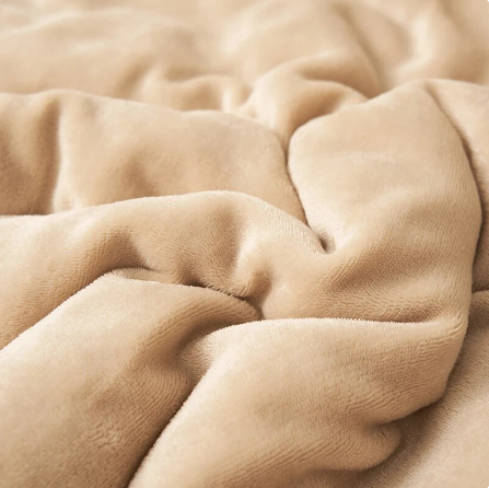 Plush Flannel Fleece Throw Blanket for Bed & Couch – Reversible Solid Color Design, Machine Washable, Double-Sided Warmth for Bedroom | Thomler