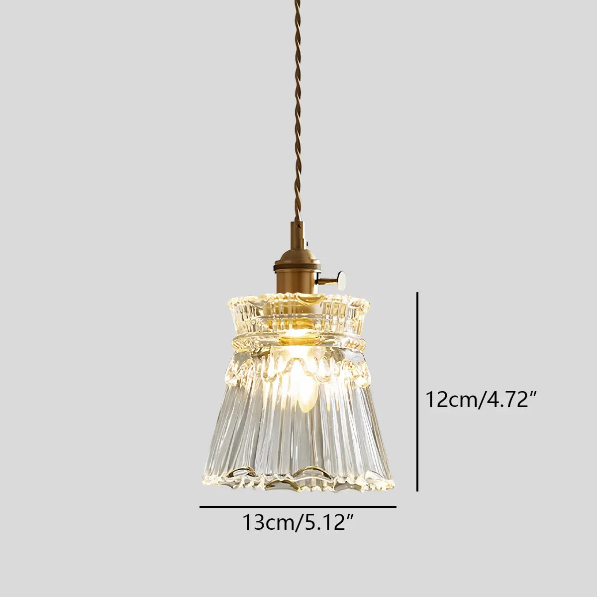 Pendant Light Glass Bronze Adjustable Cable Transparent Dining Room Kitchen Island Hanging Ceiling Lamp | Thomler