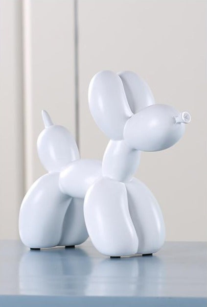 Balloon Dog Sculpture Resin 20.0 cm Modern Living Room Shelf Decor Contemporary Art Object Kids Room Ornament | Thomler