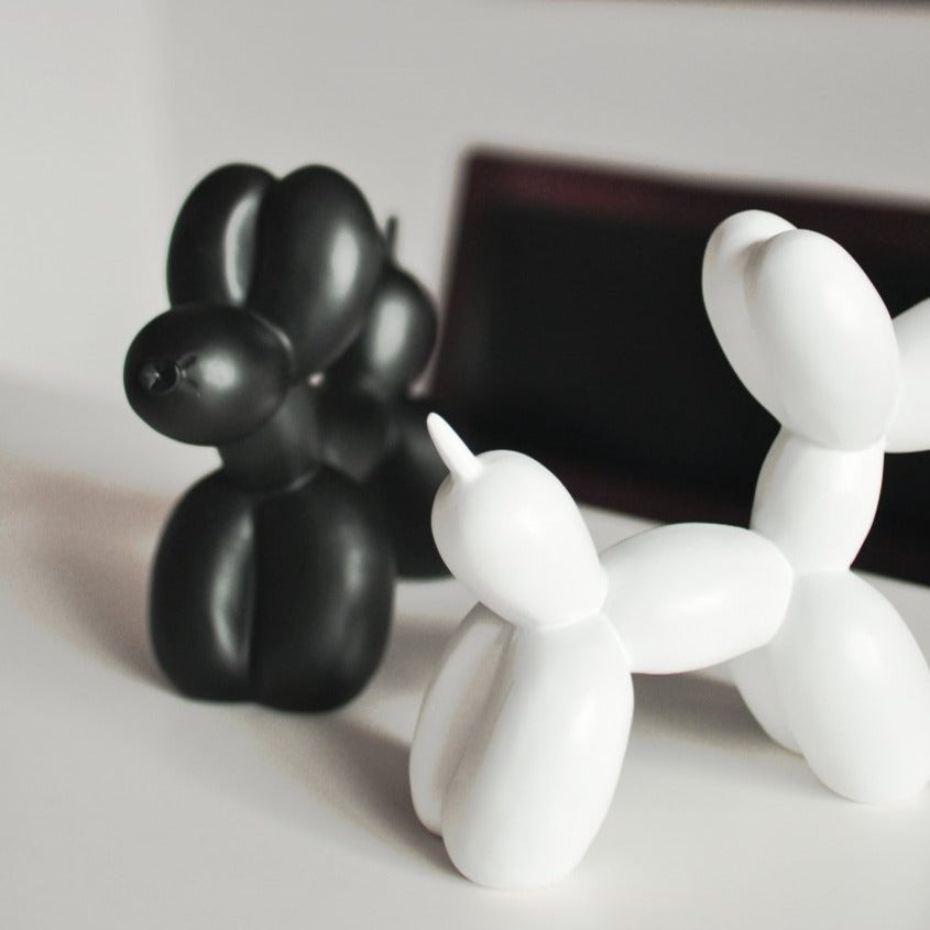 Balloon Dog Sculpture Resin 20.0 cm Modern Living Room Shelf Decor Contemporary Art Object Kids Room Ornament | Thomler