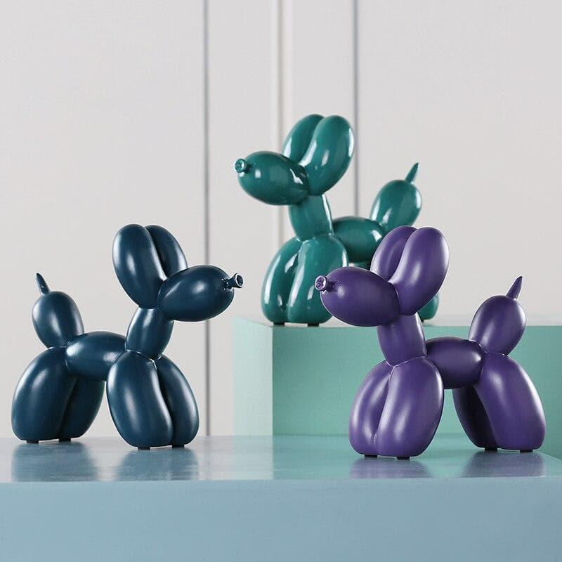 Balloon Dog Sculpture Resin 20.0 cm Modern Living Room Shelf Decor Contemporary Art Object Kids Room Ornament | Thomler