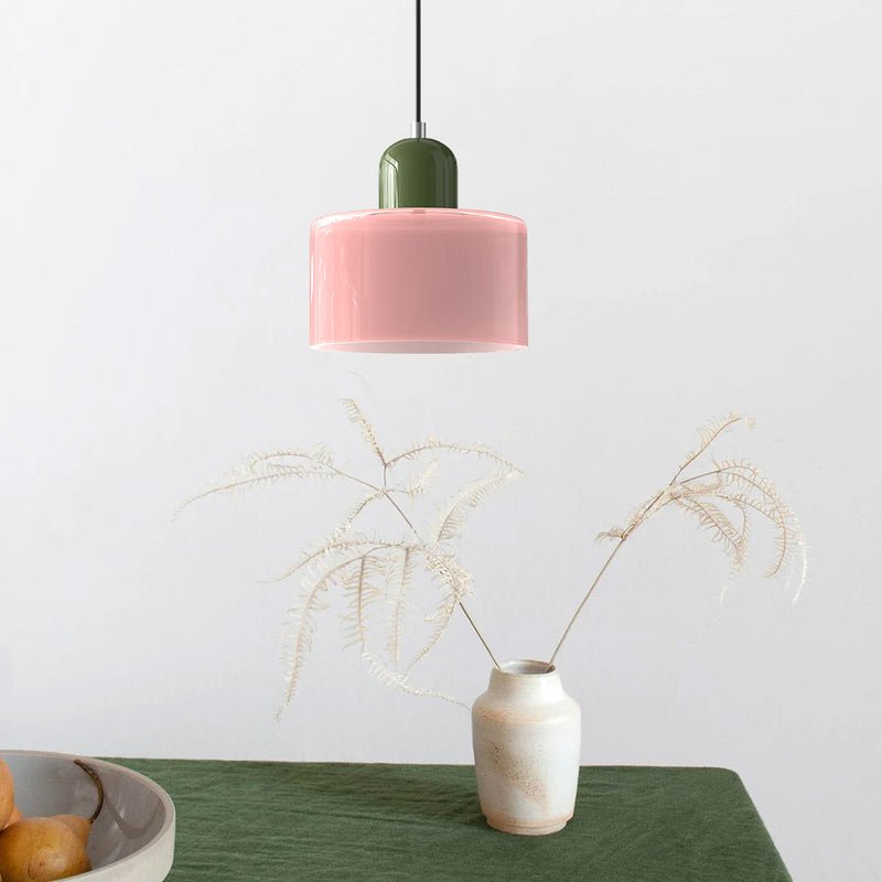 Handwoven Glass Pendant Light Bauhaus Style Indoor Hanging Lamp Adjustable Cable for Dining Room Kitchen Home Office | Thomler