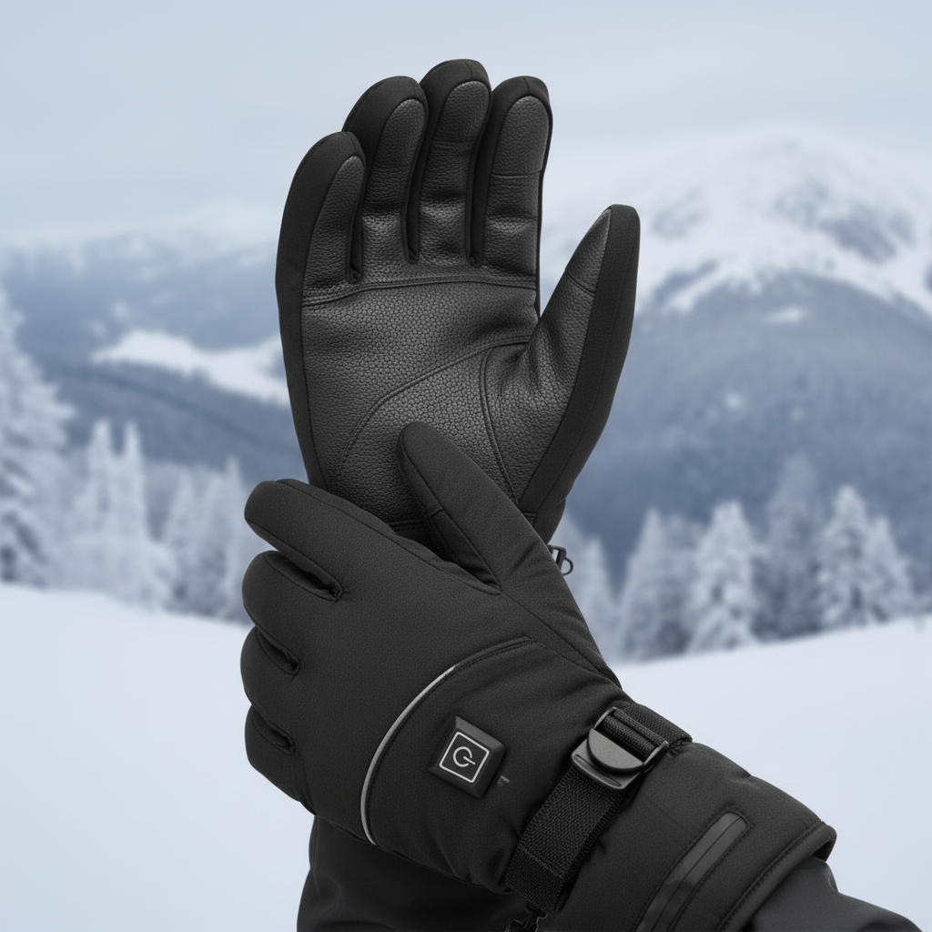 Battery-Powered Warming Gloves with 3 Heat Settings for Winter Sports & Cold Weather | Thomler