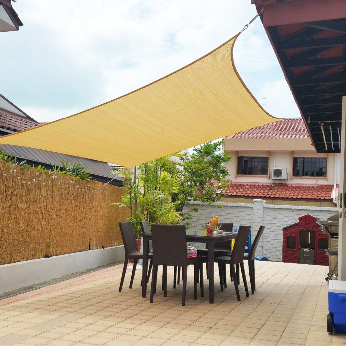 Waterproof Sun Shade Sail Triangle Rectangle Square UV Protection Outdoor Patio Deck Canopy for Backyard Garden Pergola Pool Camping | Thomler