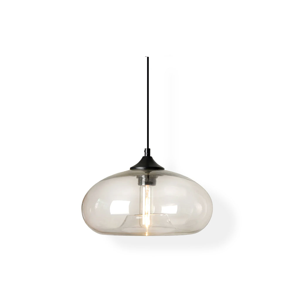 Pendant Light Glass 11 in Clear Indoor Ceiling LED E26 E27 Dining Room Kitchen Hanging Fixture | Thomler