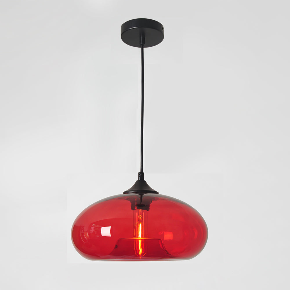 Pendant Light Glass 11 in Clear Indoor Ceiling LED E26 E27 Dining Room Kitchen Hanging Fixture | Thomler